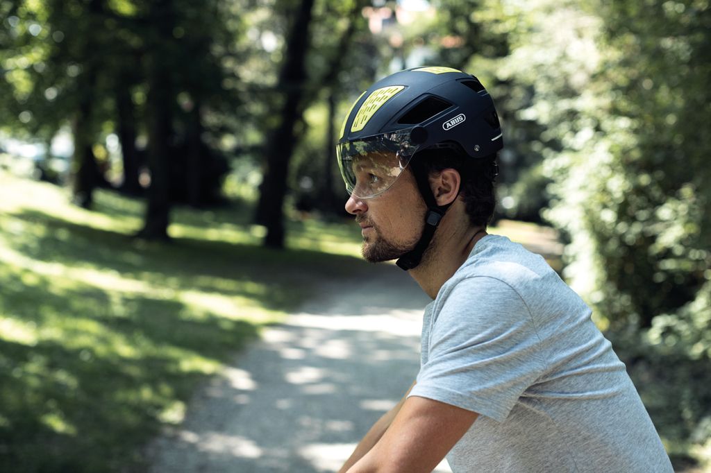 Casque Vélo Urbain ABUS Urban Hyban 2.0 MIPS - Taille M (52-58 Cm) - Jaune Signal - Sécurité Renforcée - Neuf