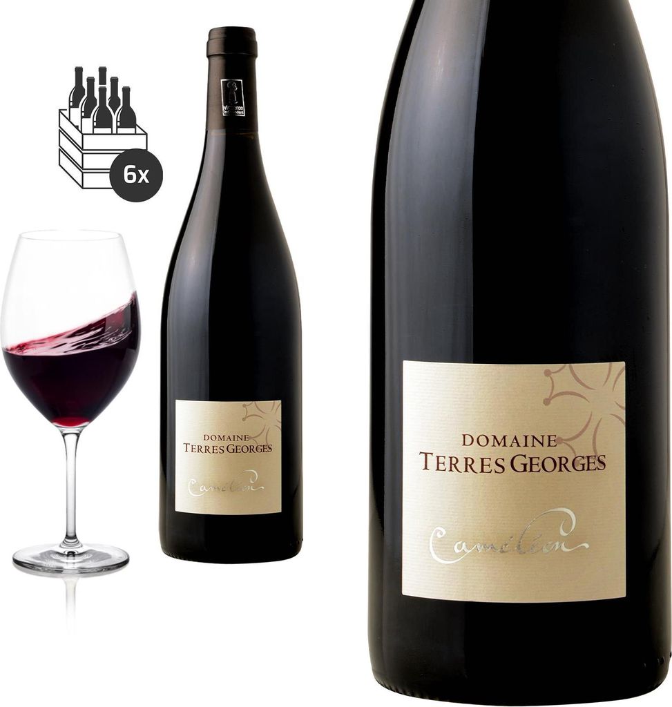 6er Karton 2022 Caméléon von Domaine Terres Geroges - Rotwein