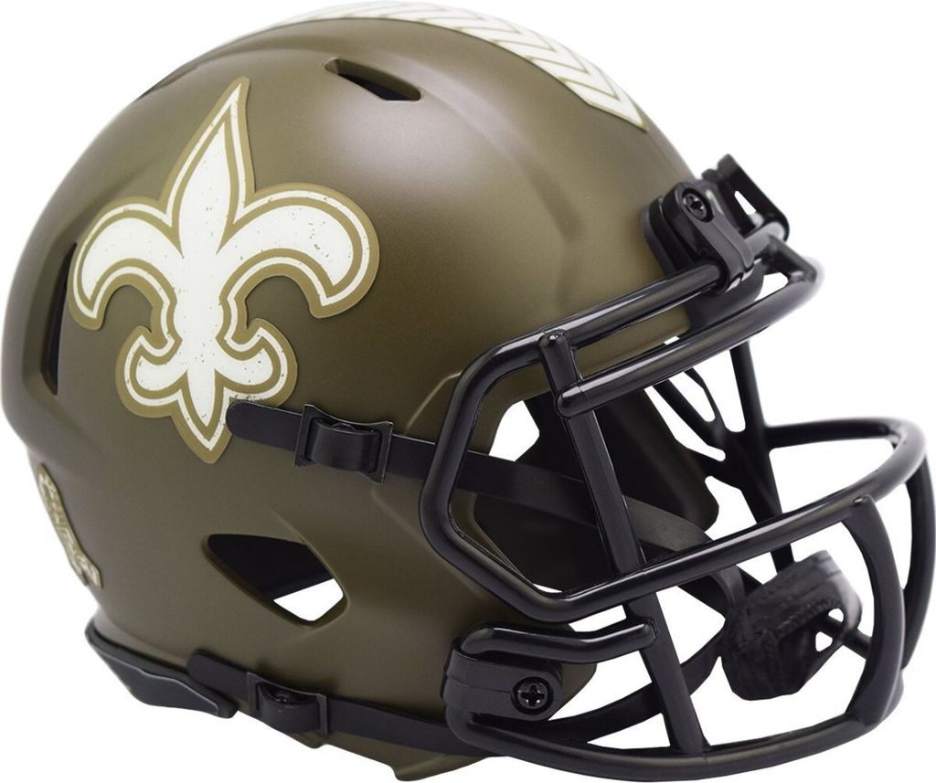 Riddell Speed Mini Football Helm SALUTE New Orleans Saints