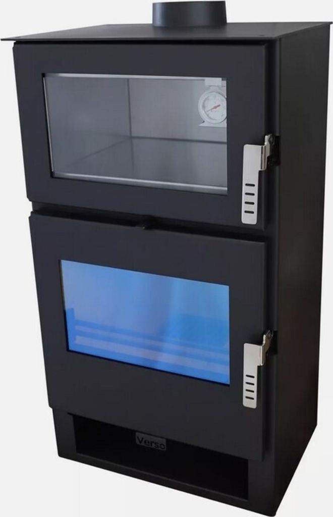 Poêle à bois avec four Inox Verso F Poêle à bois 9 kW Image du produit 