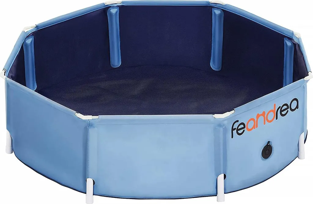 Piscina Cani 120x30cm Professionale: PVC Rinforzato e Fondo Sicuro