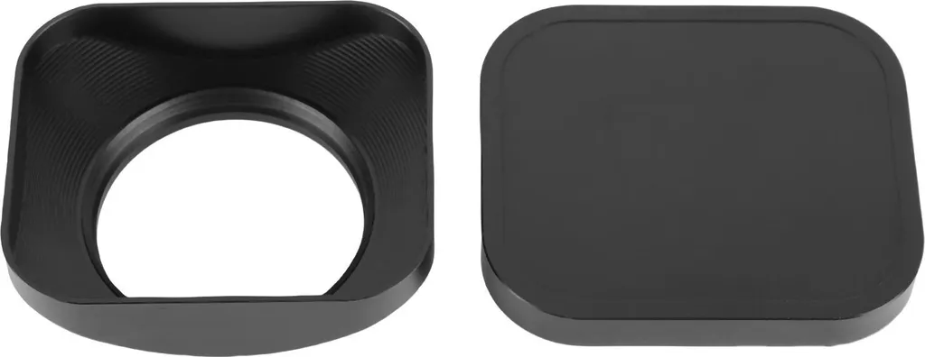 Cache-objectif 39mm en alliage d'aluminium CNC noir pour caméra photo