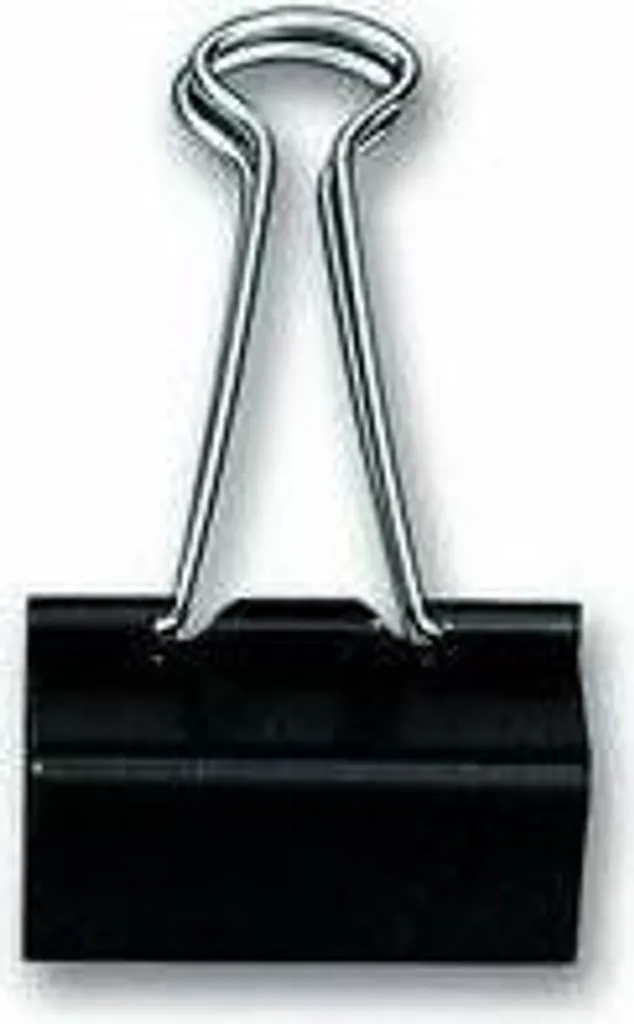 Lebez 510/3-B Fermacarte 25mm | Molle Double Clip Nere Conf. 12 Pz