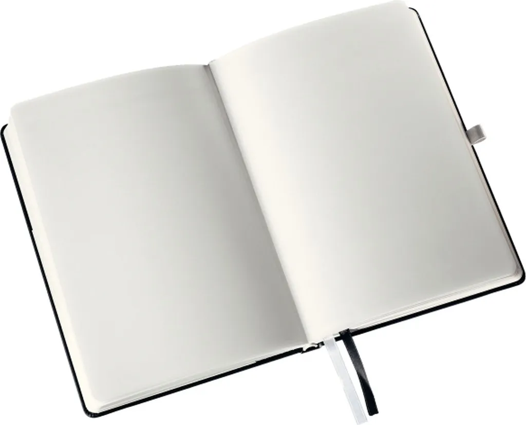 Carnet de notes A5 couverture rigide Leitz Style blanc satiné 160 p. - 2