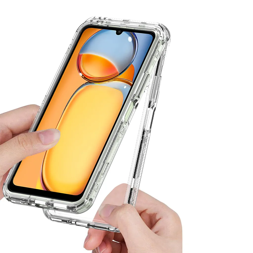 BOKYAS Custodia Trasparente per Xiaomi Redmi 12C/Redmi 11A con