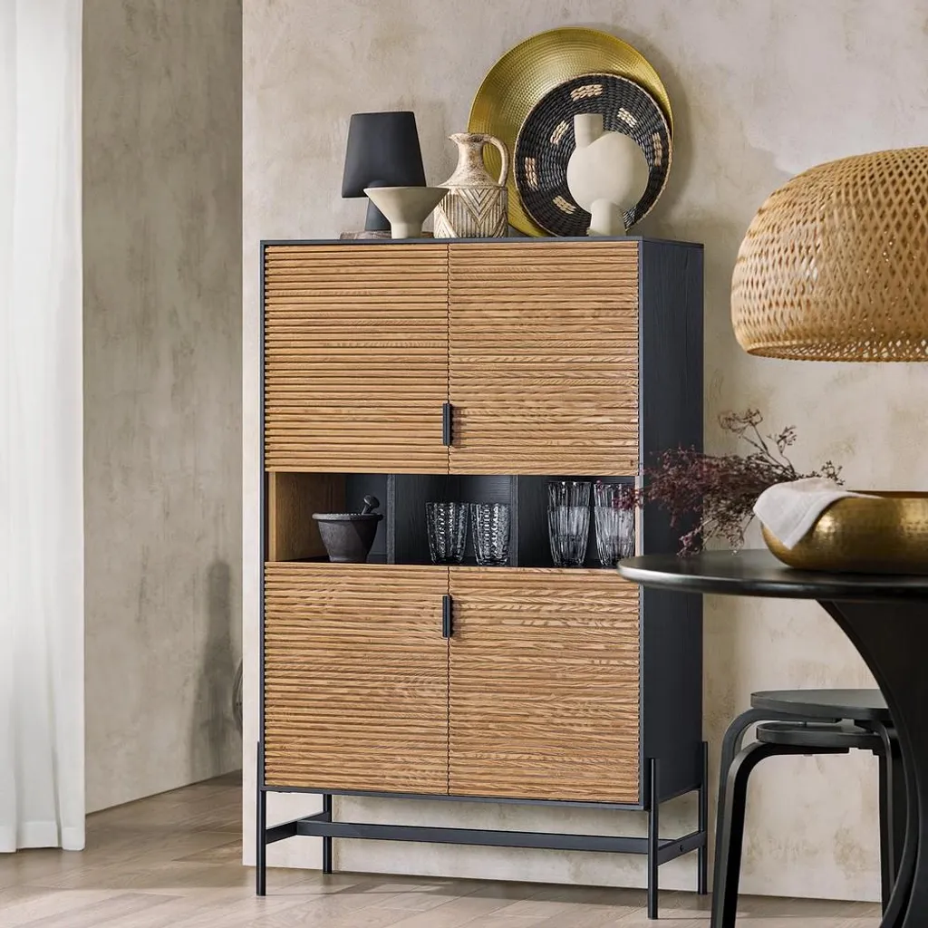 Optimiser votre Espace : Buffet Bas SoBuy 4 Portes pour Rangement Net - 10