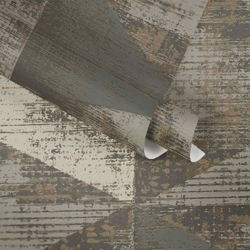 A.S. Creation Geo Effect | 383535 | Vliestapete 3D-Optik | 0.53 m x 10.05 m | Grau