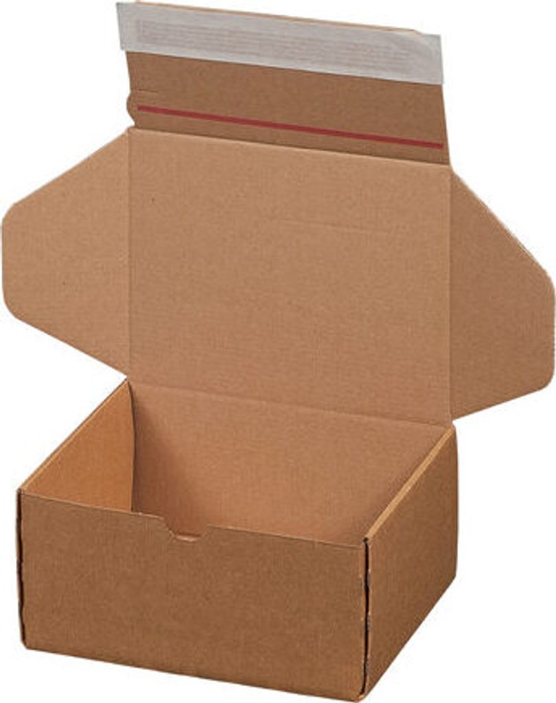 20x Versandkarton 192x155x91mm MODULBOX 3 mit Selbstklebeverschluss & Aufreißfaden braun