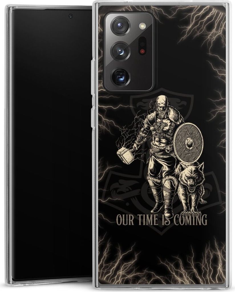 DeinDesign Handyhülle für Samsung Galaxy Note 20 Ultra 5G Silikon Hülle Case Smartphone Schutzhülle Serienmotiv Vikings Wikinger