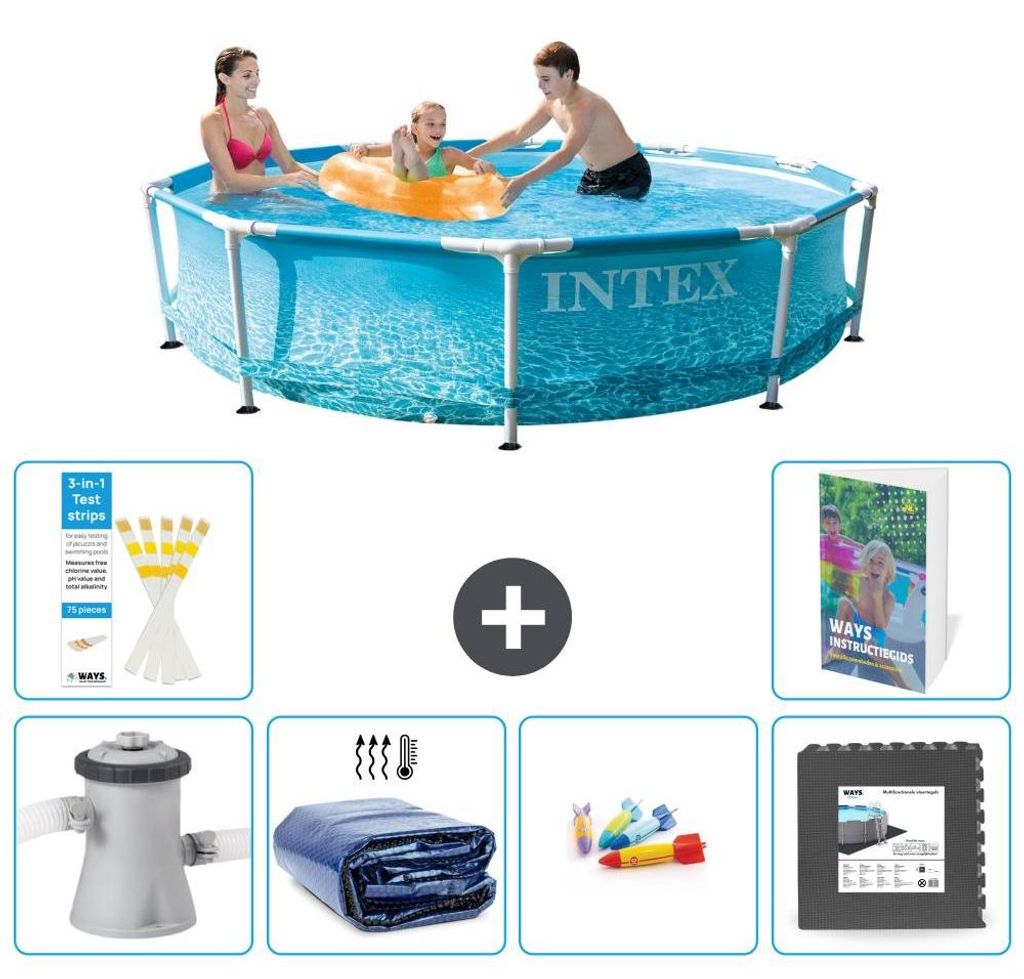 Frame Pool Rund - 305x76 cm - 7-teilig S177