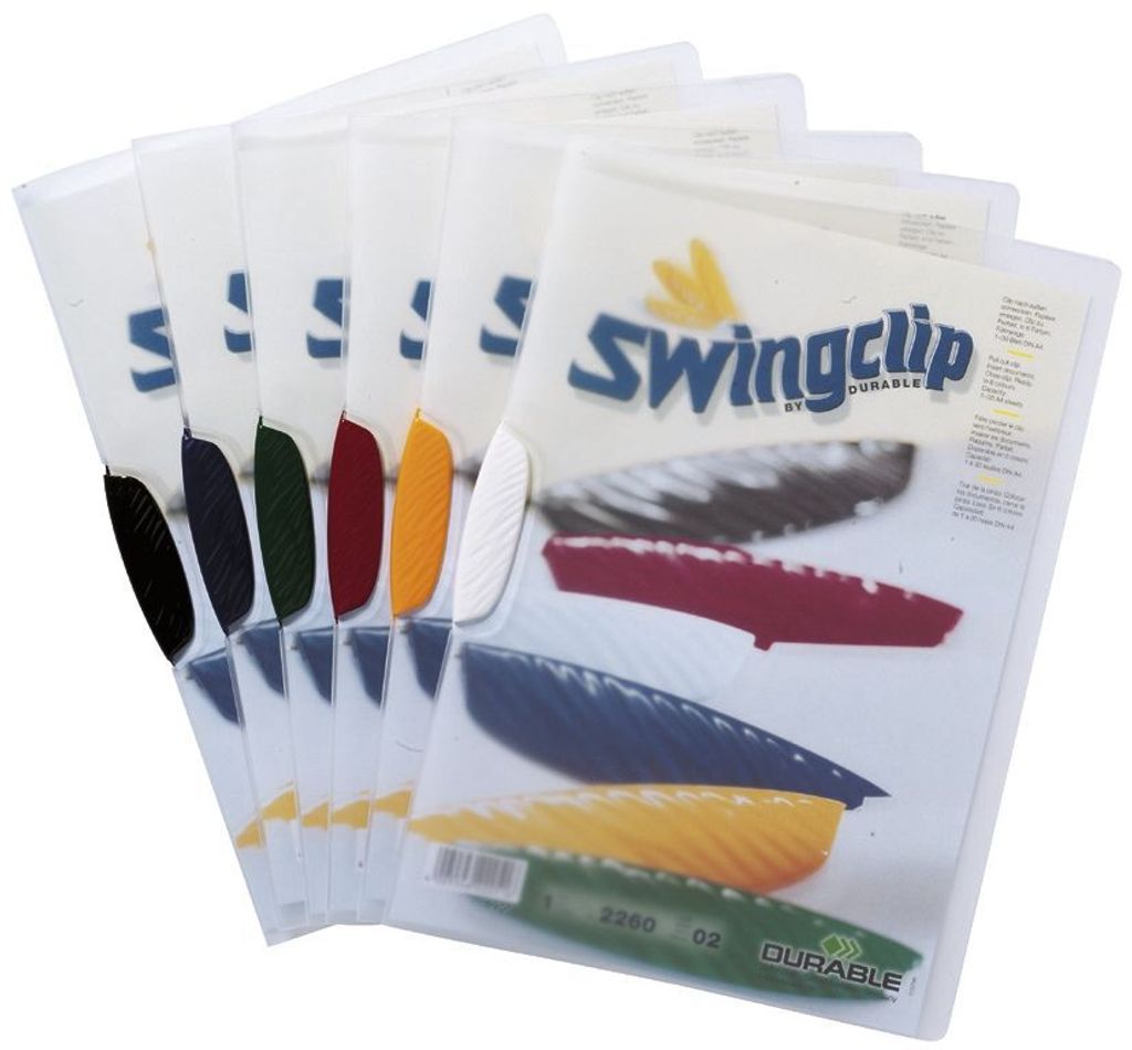 Durable Swingclip, Viacfarebný, 30 listy, A4, 25 kusov Obrázok produktu 