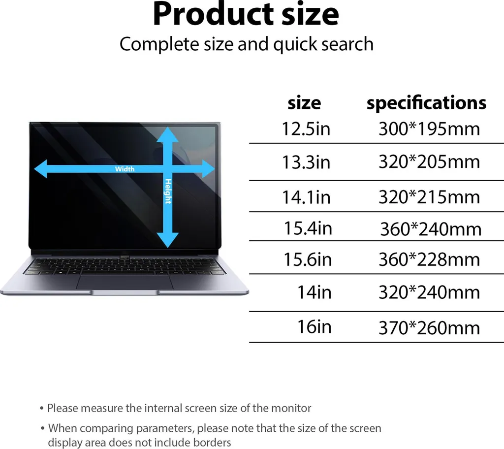 Schermo Privacy Universale PC Laptop: Filtro Luce Blu Professionale - 5