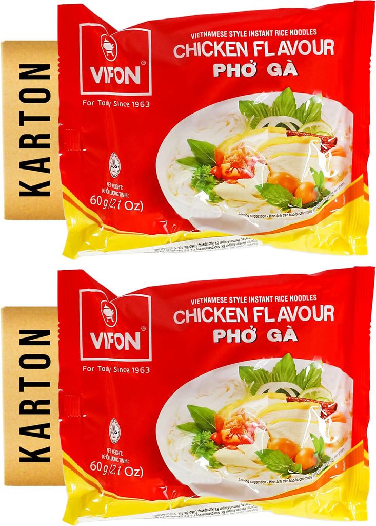 Vifon Pho Ga Instant Reisnudeln Huhngeschmack 60x60g