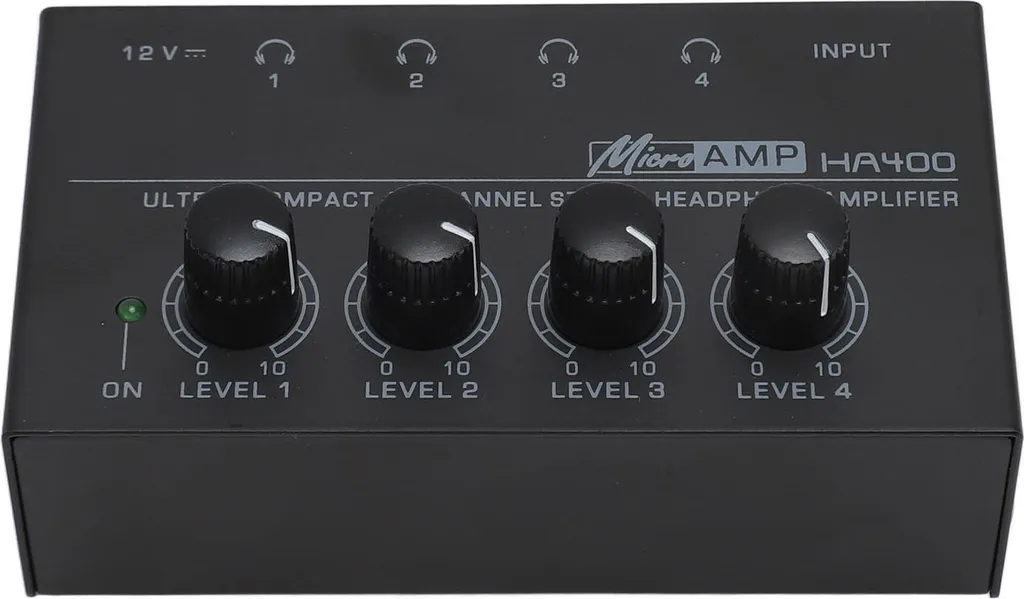 Mini ampli de casque à 4 canaux boîtier de distribution audio scène - 4