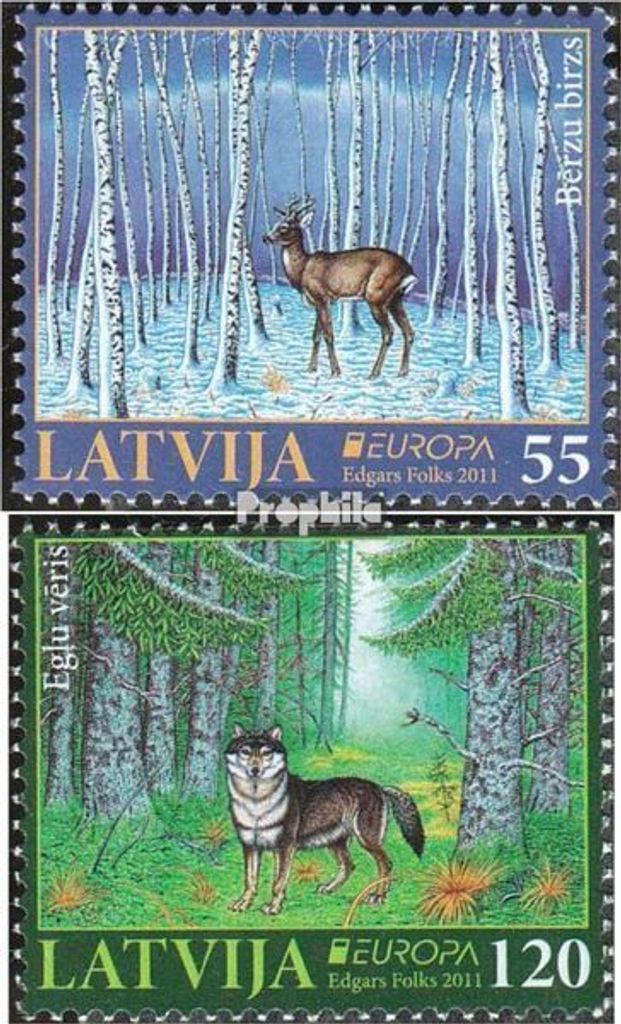 Briefmarken Lettland 2011 Mi 804-805 (kompl.Ausg.) postfrisch Europa