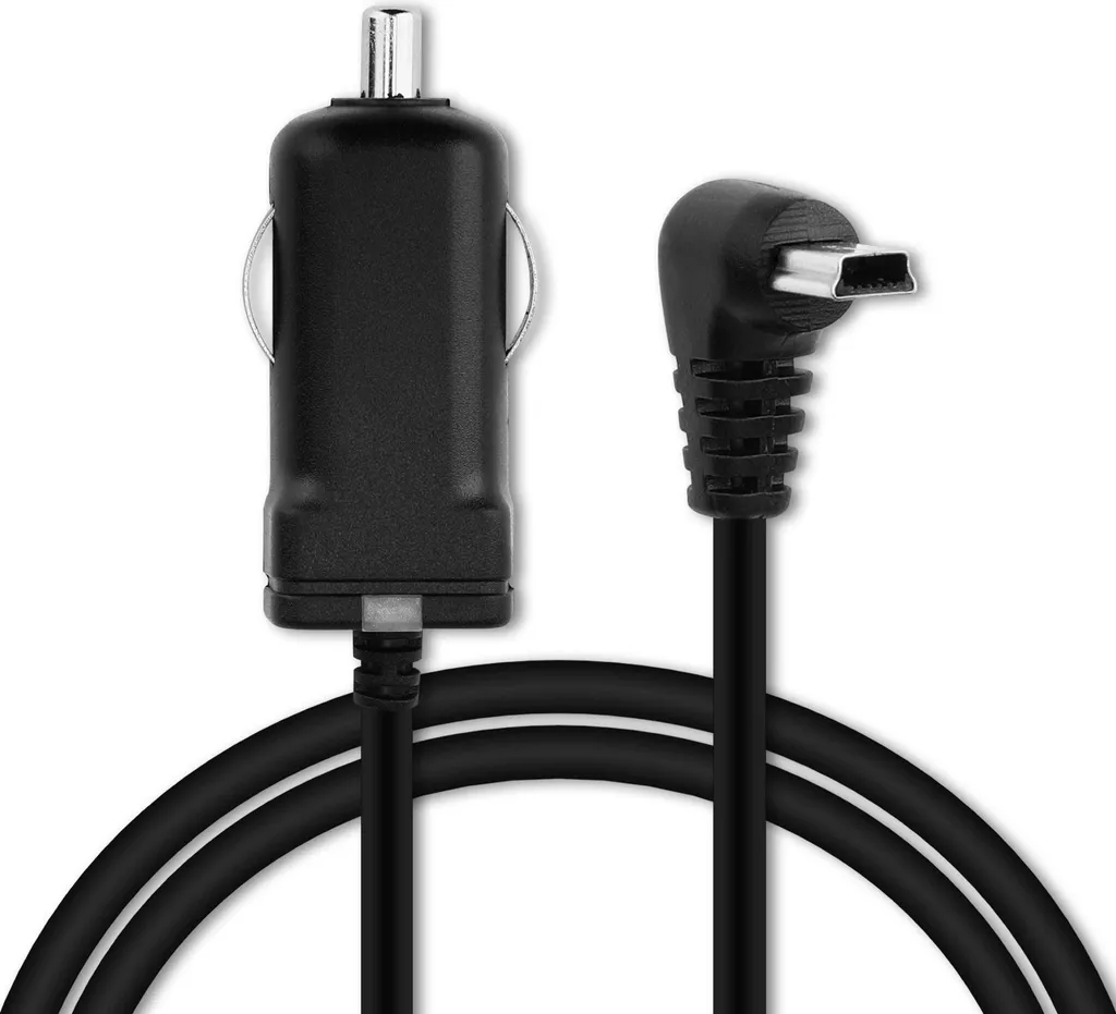 Caricabatteria Auto GPS Mini-USB 90° subtel 1000mA 5V - Cavo 1.1m