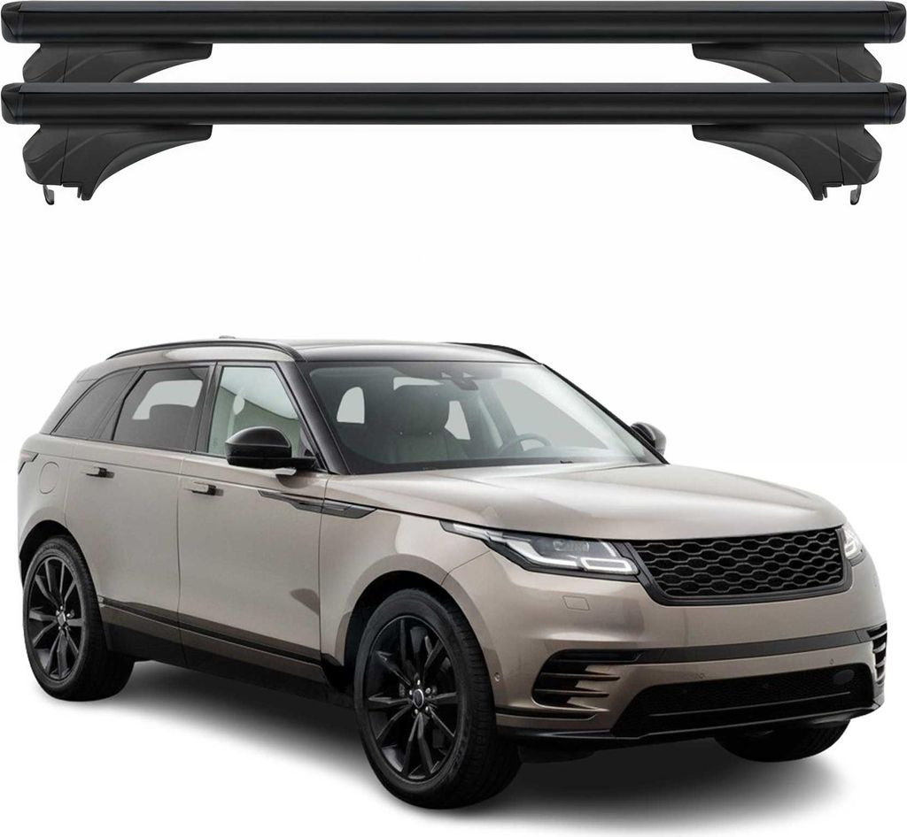 Menabo Dachträger für Land Rover Range Rover Velar L560 2017-2025 Alu Schwarz 2x