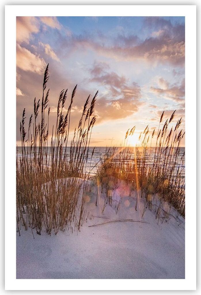 Poster - Poster ohne Rahmen - Westen auf der Strand - 61x91,5 cm - Wand Bild - Wanddeko - Wandbilder - Kunstposter - Wandposter - Bilder - Kunstdru...