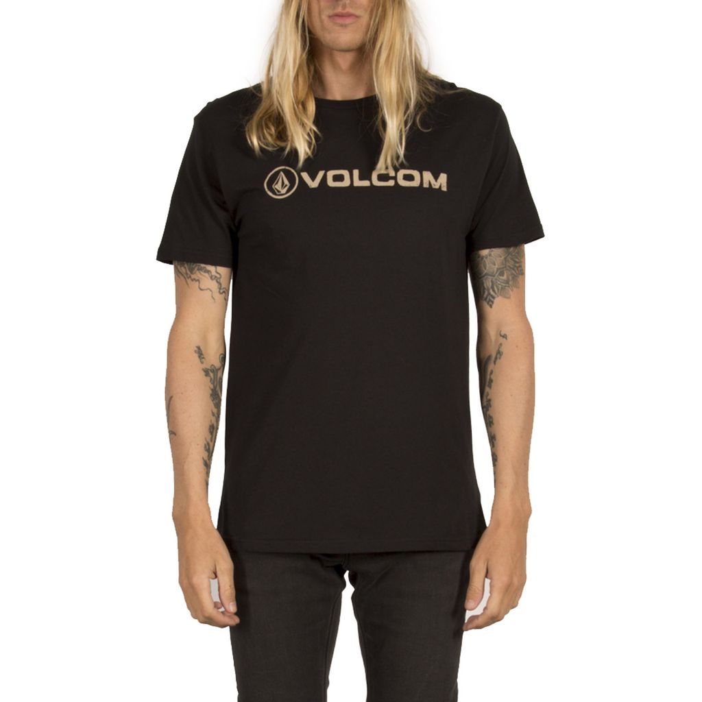 Volcom Herren T-Shirt LINE EURO BSC SS , Größe:S, Farbe:schwarz, Farben:black
