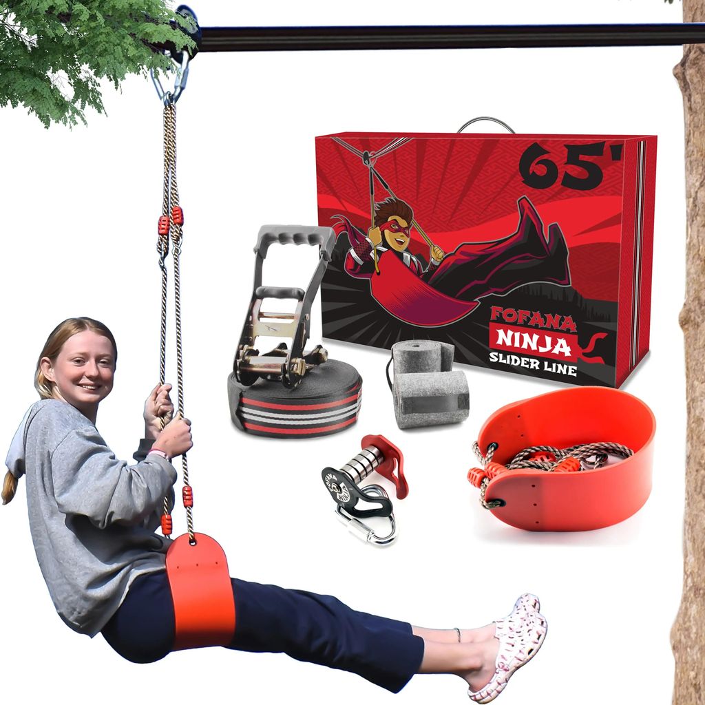 Kit de poulie pour tyrolienne Fofana Ninja Slider - 20 m - Image du produit 