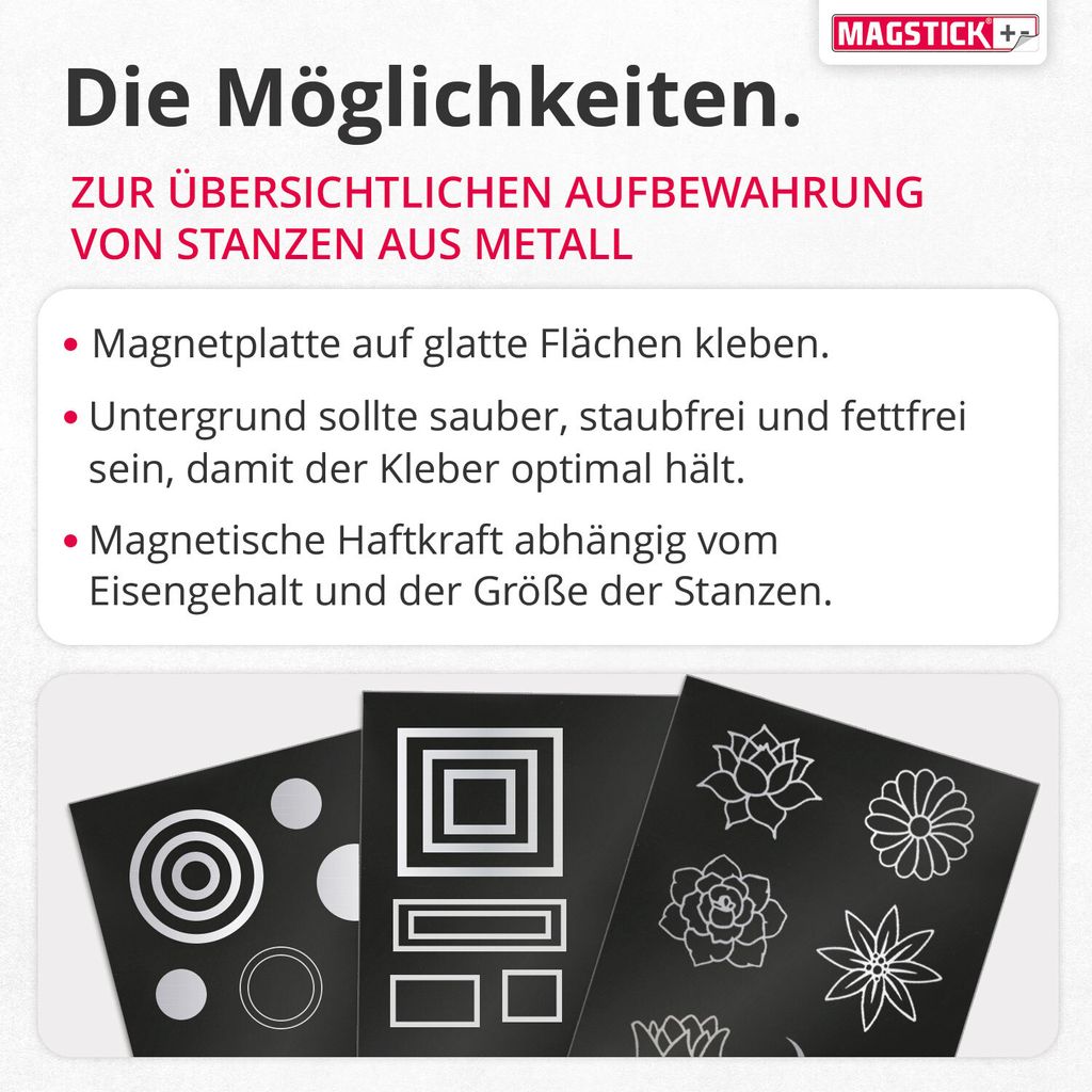 10er Set Magnet-Folie in DIN A5 I selbstklebende Produktbild 5