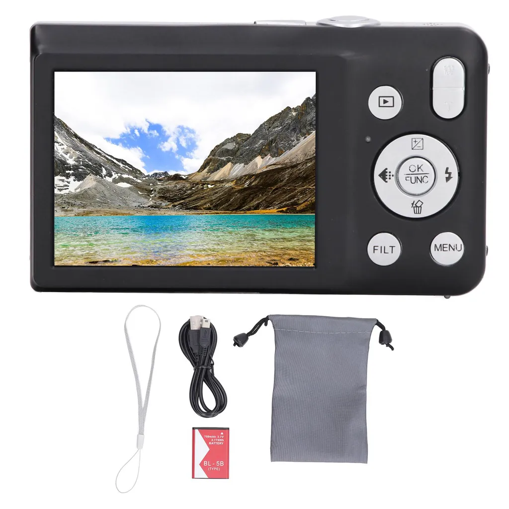 Appareil photo numérique HD 68MP parfait pour le voyage et les vlogs