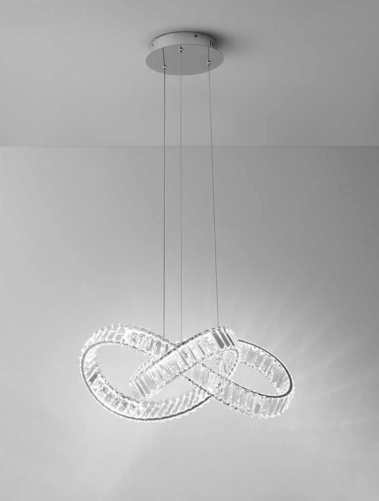 Nova Luce CONCETO LED závěsné svítidlo chrom 49W neutrální Obrázek produktu 4