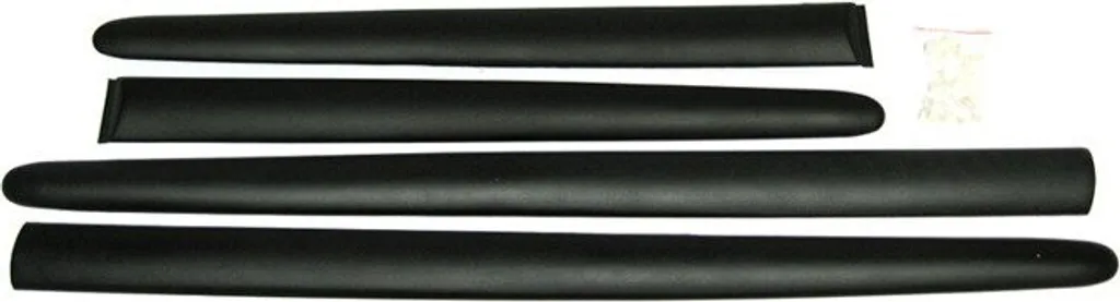 Moulures de porte ABS noir pour Peugeot 206 de 1998 à 2008 kit de 4 pièces