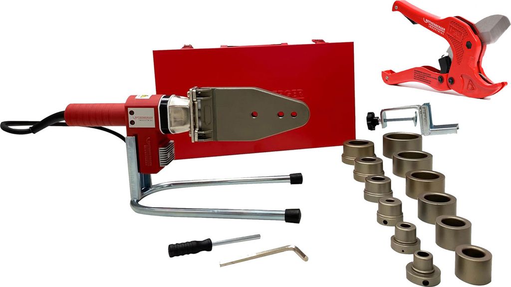 ROTHENBERGER Industrial Muffenschweißgerät 800 W inkl. Kunststoff-Rohrschere Ø 42 mm im Koffer - 36052