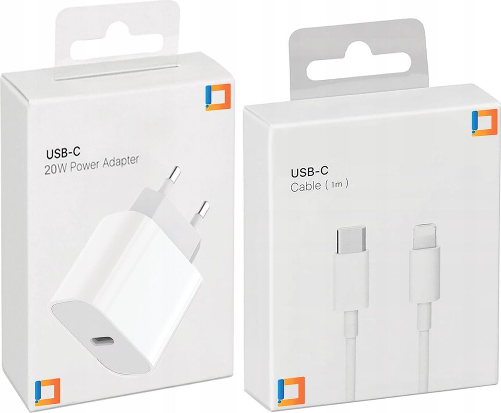 Schnellladegerät Cube Usb-C 20W Usb Typ C + Lightning Iphone Kabel 3M