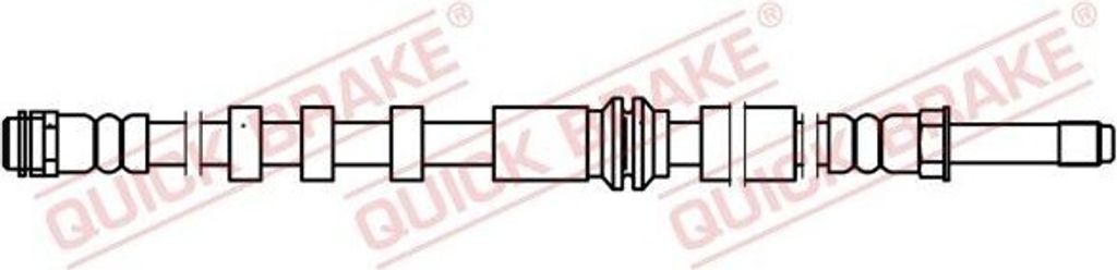 QUICK BRAKE 32.709 Bremsschlauch für AUDI A6 Avant (4G5, 4GD, C7) A6 Limousine (4G2, 4GC, C7) A7 Sportback (4GA, 4GF) A6 Allroad (4GH, 4GJ, C7)