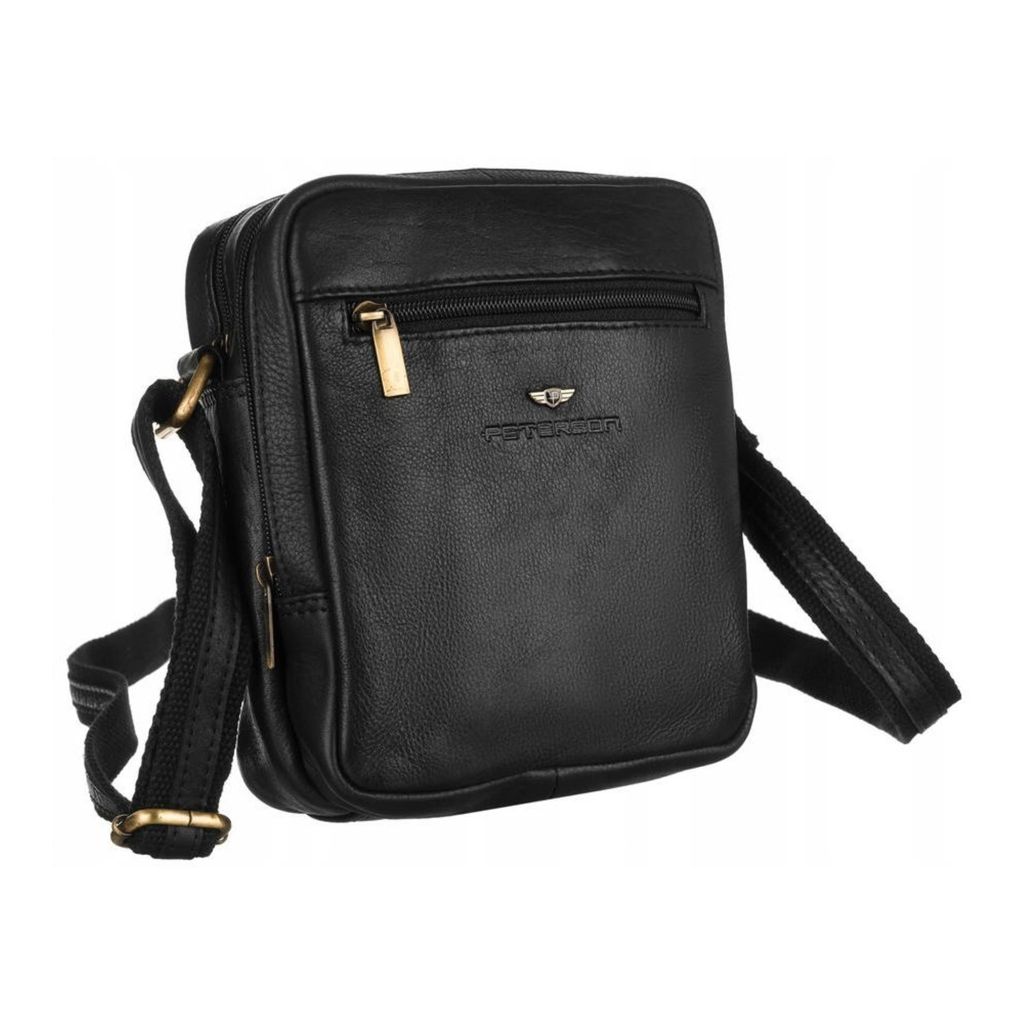 Herren Leder Messenger -Tasche - Peterson