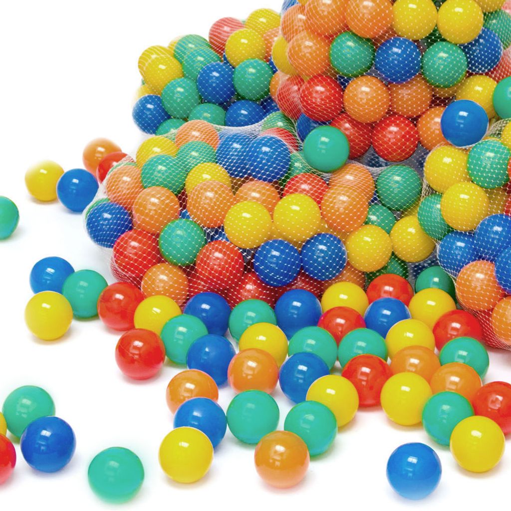 10 Stück Bunte Farben Kinderbälle Spielbälle Bällebad Kugelbad Bälle 70mm 