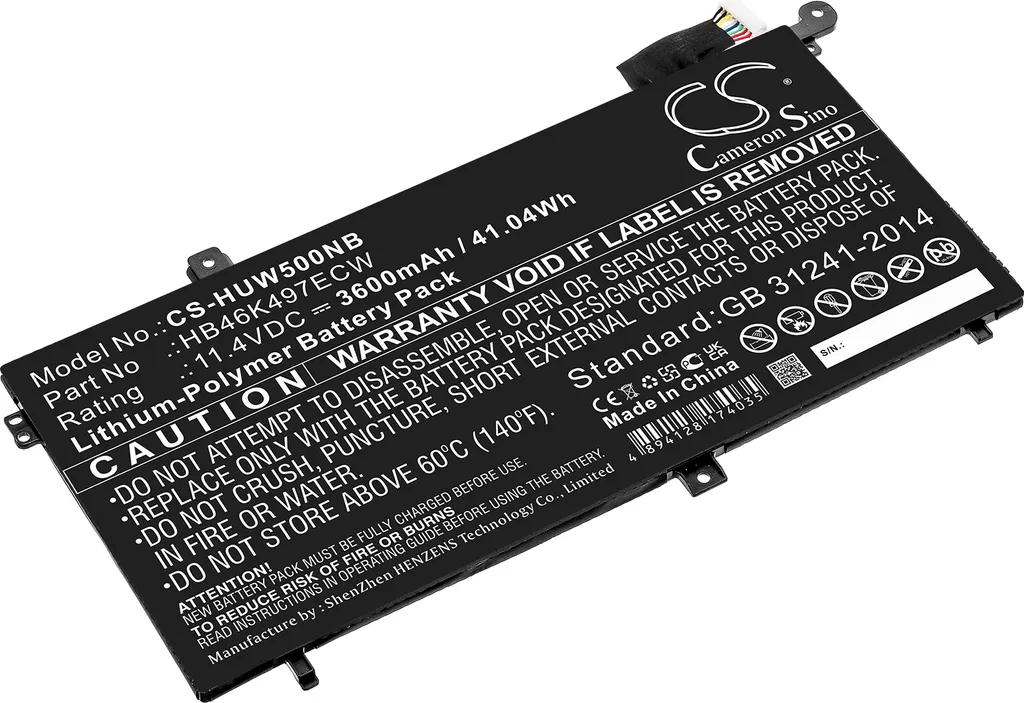 Batterie PC Portable Huawei 53010BAJ MateBook D I5 128G MRC - Haute Qualité