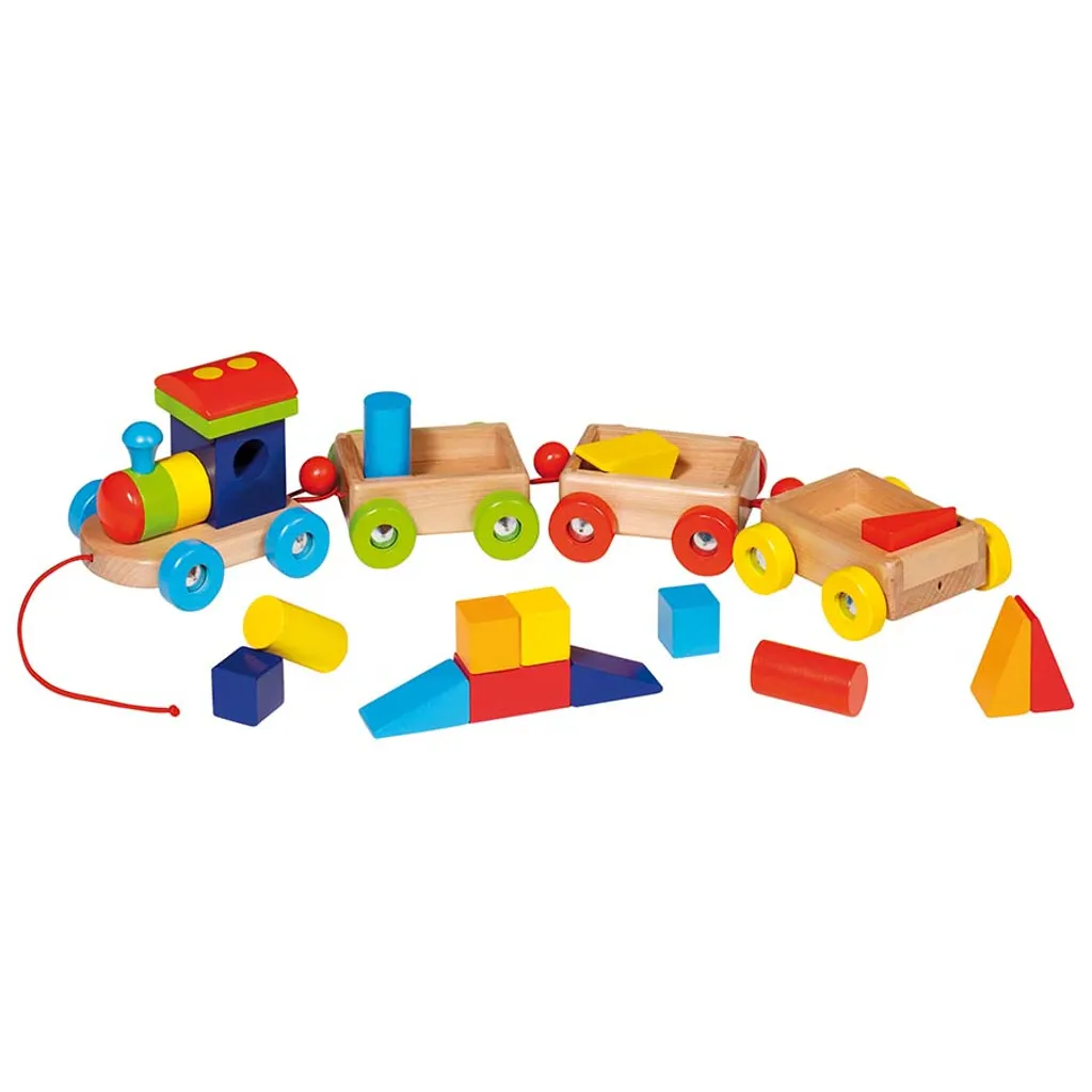 Petit Train Orlando Goki Basic en Bois Naturel et Durable pour les Petits - 3
