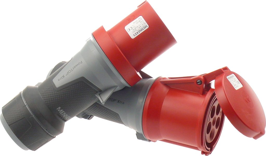 SET CEE Kupplung und Stecker 63A 5-polig 400V Starkstrom PowerTOP Xtra MENNEKES