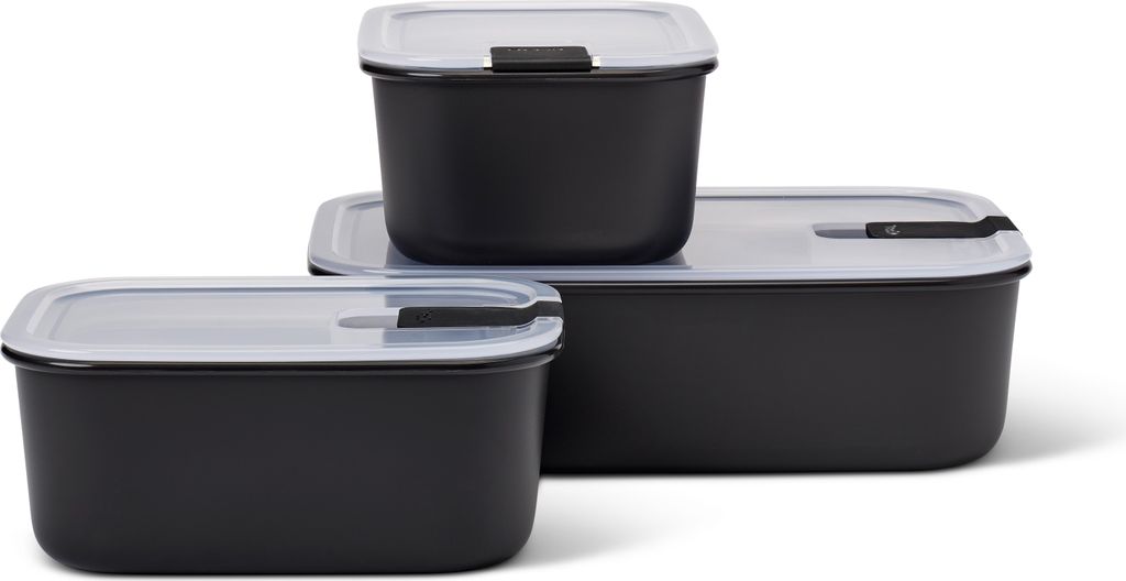 Mepal – Frischhaltedosen set 3-teilig EasyClip – Schüssel mit Deckel & Klickverschluss – Geeignet für Mikrowelle, Dampfgarer, Kühl- und Ge...