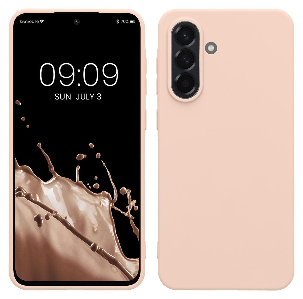 kwmobile Handyhülle für Samsung Galaxy A56 5G Hülle - TPU Case - Kabelloses Laden - Schutzhülle Cover in Coconut Swirl