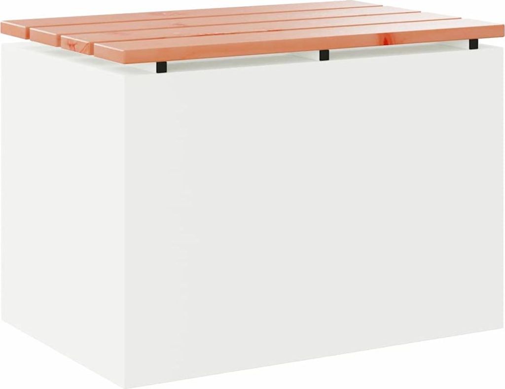Gartenbank Weiß 60 x 40 x 43 cm
