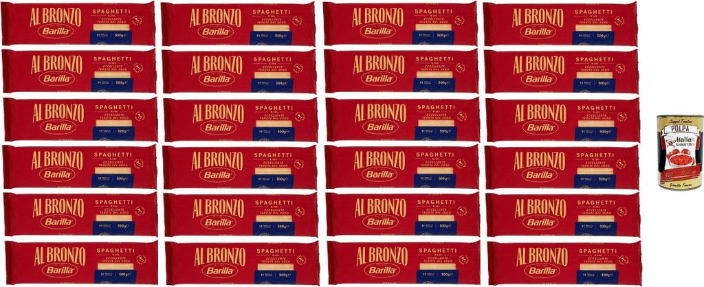 Barilla Al Bronzo Spaghetti N.305 24x500g – 12 kg Produktbild 