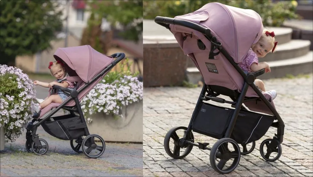Poussette citadine Bravo 2023 ambre orange pour bébés et tout-petits