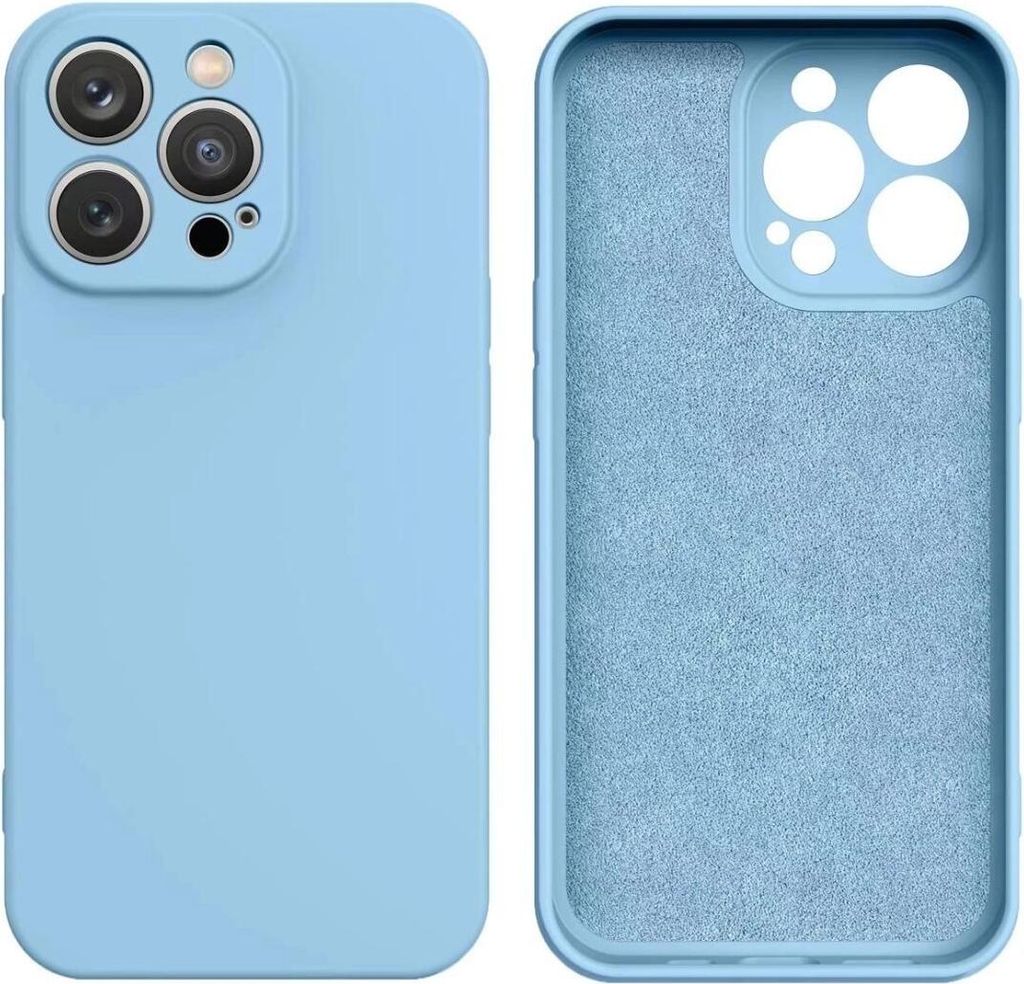 Silikonhülle – schlankes Case Bumper kompatibel mit Samsung Galaxy S25 Edge Blau