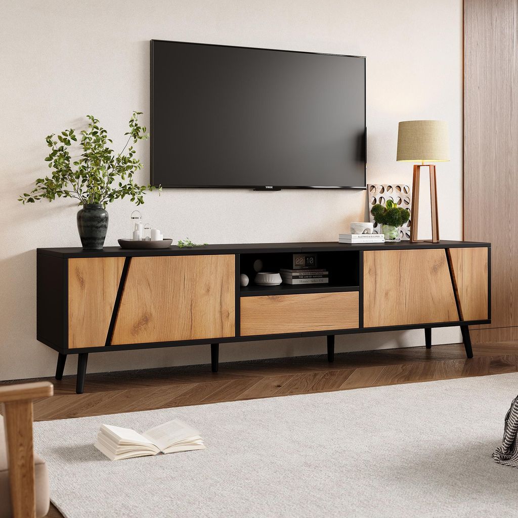Sweiko 180x40x46cm Lowboard Lowboard TV Board, szafka TV z Zdjęcie produktu 