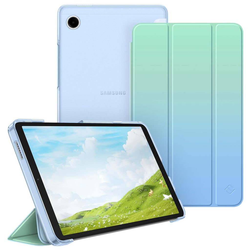 Fintie Hülle für Samsung Galaxy Tab A11 8,7" 2025/ Tab A9 8.7 Zoll Tablet, Ultra Dünn Schutzhülle mit Transparenter Rückseite, Farbverlauf