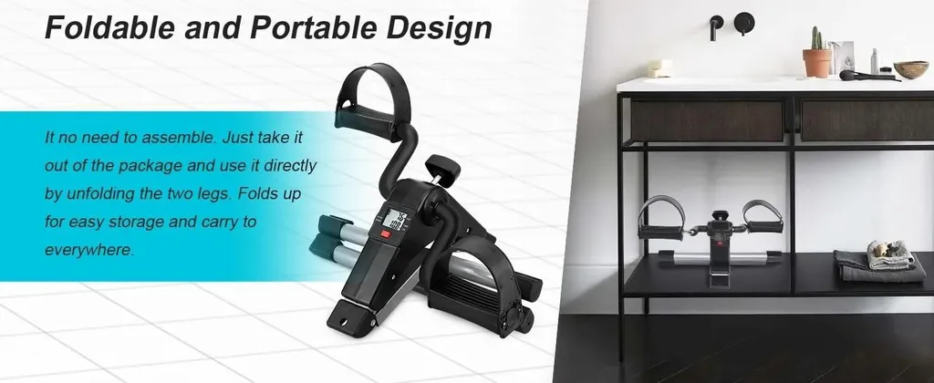 Mini Vélo d'Appartement à Résistance Réglable et Écran LCD Multifonction - 11
