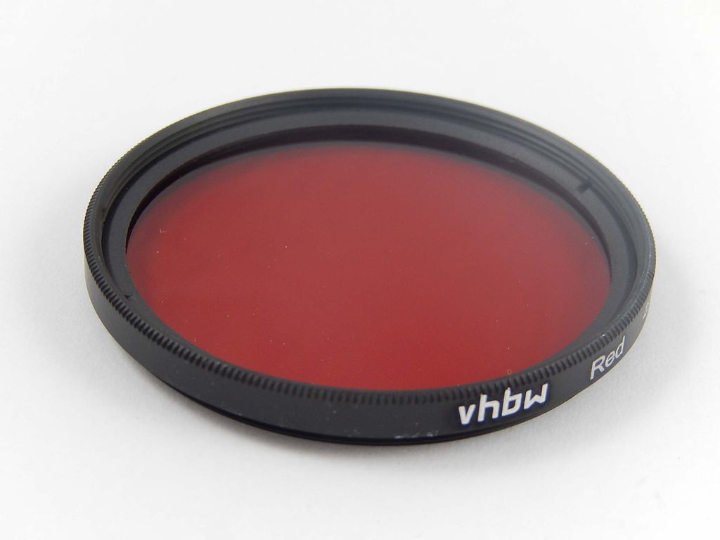 vhbw Universal Farbfilter rot kompatibel mit Kamera Objektiven mit 77mm Filtergewinde - Rotfilter