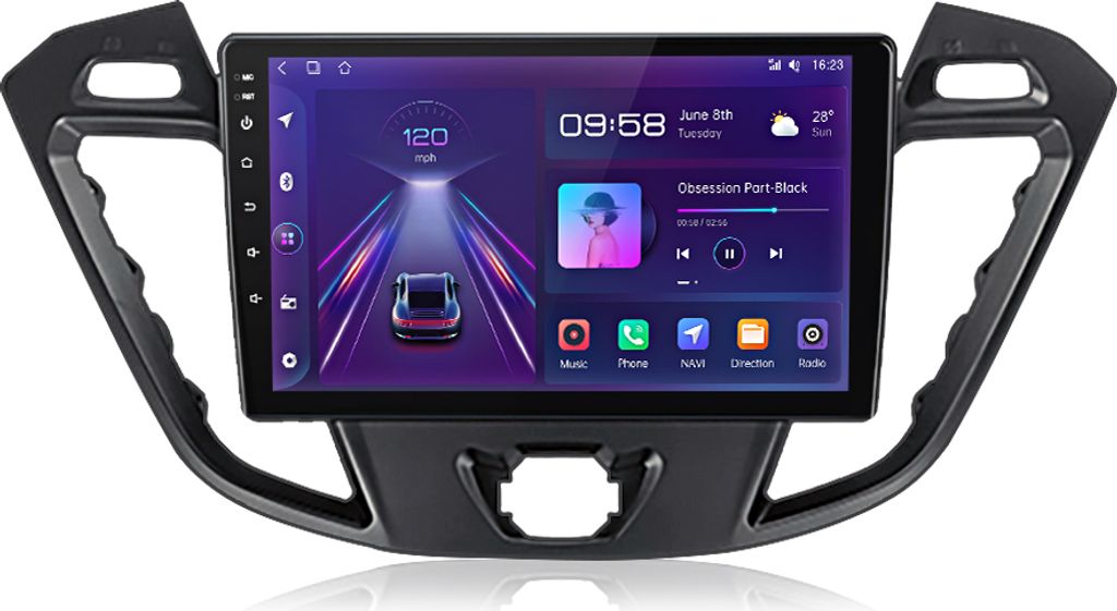 9''autoradio carplay android13 1+32G für Ford Transit Produktbild 