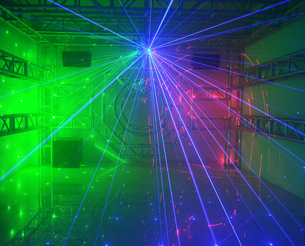 Projecteur laser 180W multi-faisceaux avec contrôle DMX professionnel - 5