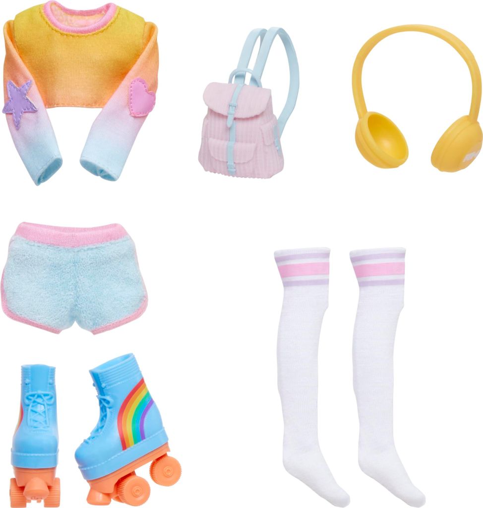 Rainbow High Fashion zestaw Skate Social - stroje Zdjęcie produktu 