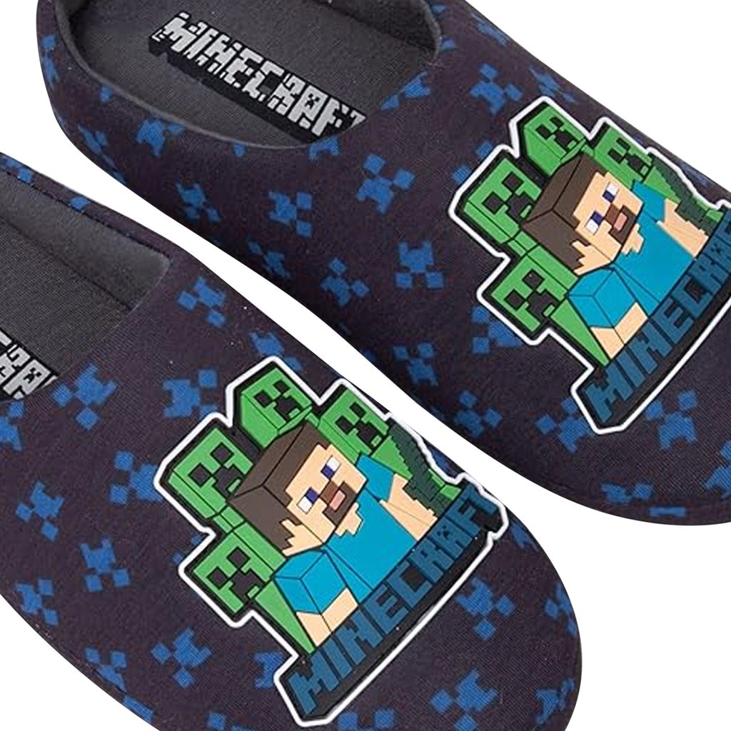 Minecraft - Jungen Hausschuhe, "Creeper" NS6875 (30 EU) Produktbild 3